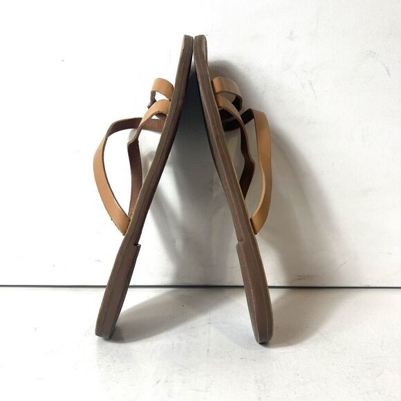 Madewell Womens Sz 8.5 M Tan Leather Slip On Slides Summer Comfort Casual Sandal - Picture 4 of 8